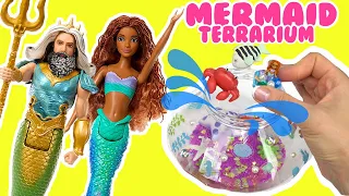 The Little Mermaid Movie 2023 DIY Mermaid Terrarium with Ariel Doll! Crafts for Kids