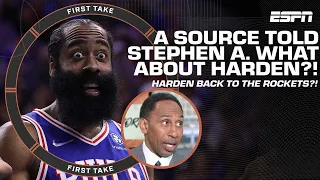Stephen A. says a 'very reliable source' told him Harden almost returned to the Rockets | First Take