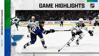 Stars @ Blues 1/9/22 | NHL Highlights