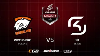 Virtus.pro vs SK, map 2 cobblestone, ELEAGUE Major 2017