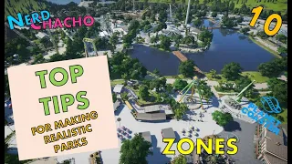 #10 - Zones (Park Management) - Planet Coaster Tutorial - Realistic Looking Parks in Planet Coaster