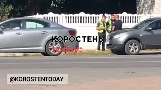 В Коростені поліцейські зупинили автівку: водій був напідпитку та представився капітаном поліції