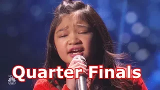 Angelica Hale Sings Clarity Hits Insane High Notes w Judges Comments America's Got Talent 2017 Live