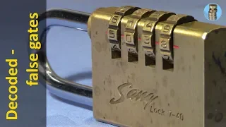 (picking 660) Combination lock with false gates decoded - Sang LOCK 7-40