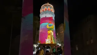 Galata Tower Light Show 2022