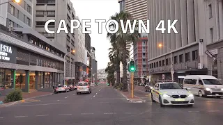 Driving Downtown - Cape Town 4K - South Africa Sunset