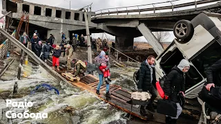 Ірпінь сьогодні: Люди тікають від боїв і російських військових