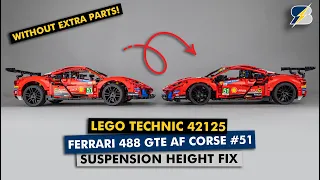 LEGO Technic 42125 Ferrari suspension height 2 minute fix