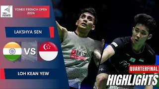 Lakshya Sen (IND) vs. Loh Kean Yew (SGP) - QF | Frence Open 2024