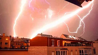 Убавьте громкость и слушайте! ⚠️Ужасная гроза и невероятные молнии обрушились на Польшу