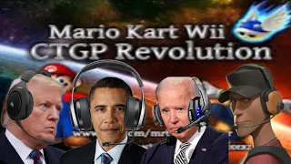 US Presidents and Scout plays Mario Kart Wii CTGP Revolution