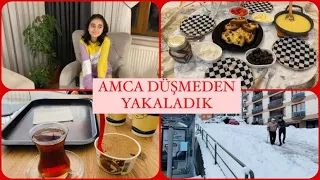 KUYMAKLI,PİZZA EKMEKLİ KAHVALTI SOFRAMIZ❌AZRANIN YENİ SAÇLARI✅HELVACI ALİDEYİZ🤩YÜRÜME GİTTİK❌VLOG