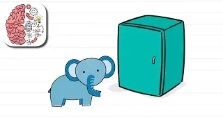 Как пройти Brain Test 3 уровень Положи слона в холодильник.
