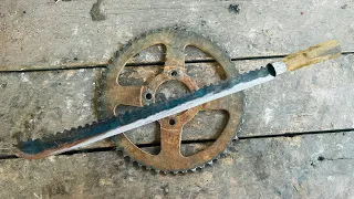 Forging a SWORD out of Rusted Iron Big SPROCKET