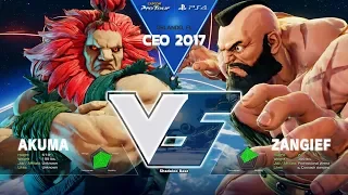 SFV: XsK_Samurai vs CYG BST Snake Eyez - CEO 2017 Winner Finals - CPT 2017