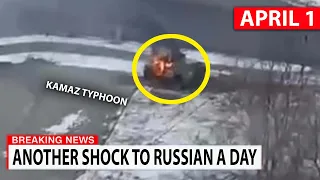 5 minutes ago: Ukrainian troops destroy Russian Kamaz "Typhoon" armored vehicle