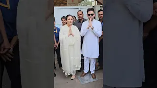 #parineetichopra #raghavchadha visit #siddhivinayak #temple #mumbai #shorts