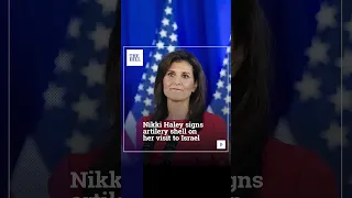 Nikki Haley Signs Artillery Shell One Her Visit To Israel