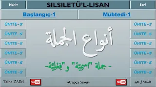 Cümle Çeşitleri " İsim Cümlesi " ve " Fiil Cümlesi " / Silsile tü’l-Lisan