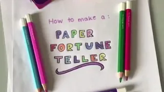 How to make a Paper Fortune Teller! | Easy Activities for Kids | Love Writing Co.