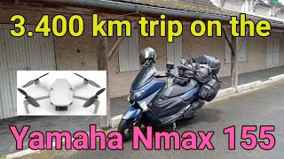 Long distance trip on Yamaha Nmax through France