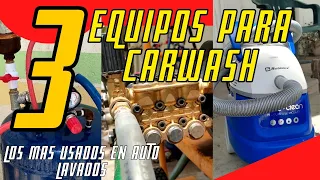 😱¡¡CONOCE AQUÍ!! 3 EQUIPOS para CARWASH💎