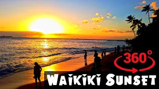 360° Last Sunset Walk of 2019 - Waikiki, Hawaii