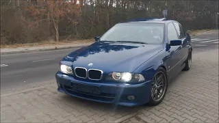 BMW E39 540i 4.4 v8 sound exhaust popcorn