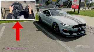 CRAZY! 997HP TURBO Ford Mustang Shelby GT350 Drifting FORZA HORIZON 5 game play with steering wheel