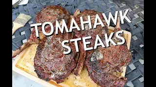 Reverse Searing Tomahawk Steaks