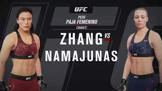 Rose Namajunas vs Weili Zhang UFC 261 FULL FIGHT prediction EA SPORTS UFC 4