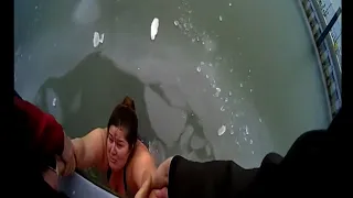 Woman body-shamed after video of her rescue from icy Michigan lake goes viral