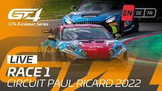 LIVE | Race 1 | Paul Ricard | GT4 European Series 2022 (English)