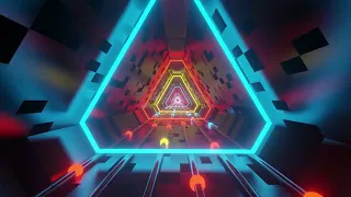 10 hours triangle tunnel  4K VJ Loop. Flying throw the tangle tunnel  background loops/