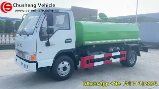 What does JAC 4ton water delivery truck look like