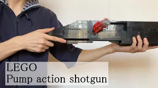 LEGO brick shooting & shell ejecting [Pump action shotgun]