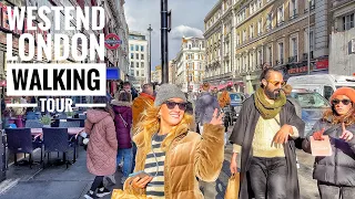 LONDON WALK | WESTEND LONDON WALKING TOUR - MID TERM SHOPPING RUSH HOUR IN CENTRAL LONDON 4K HDR