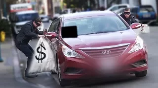 BANK ROBBERY PRANK ON UBER DRIVERS