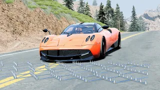 Spike Strip High Speed Crashes #60 – BeamNG Drive | CrashBoomPunk