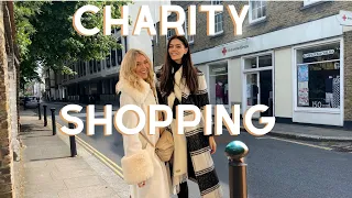 Come Charity Shopping In Expensive Areas Of London! Luxury London Charity Sales Shop! Vintage Chanel