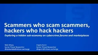 Scammers Who Scam Scammers, Hackers Who Hack Hackers: Exploring a Sub-economy on Cybercrime Forums