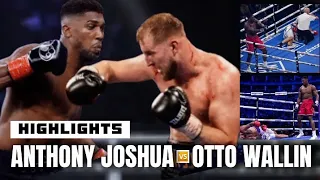 ANTHONY JOSHUA VS OTTO WALLIN HIGHLIGHTS | HEAVYWEIGHT SHOWDOWN