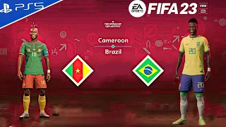 FIFA 23 - Cameroon vs Brazil - Qatar World Cup 2022 Group Stage Match | PS5™ [4K60]