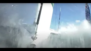 Dramatic SailGP crash sailing in Sydney