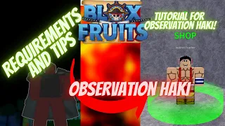 How to get OBSERVATION HAKI v1『 Blox Fruit 』#roblox #bloxfruits #roblox