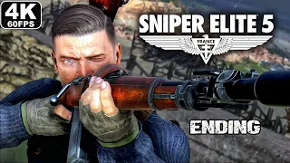 SNIPER ELITE 5 ENDING Gameplay Walkthrough Part 8 - FULL GAME [4K 60FPS] - No Commentary