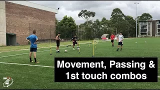 4 player Passing & 1st touch combos | Joner 1on1