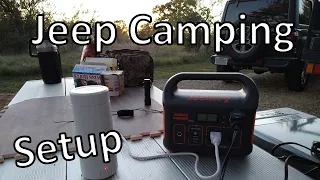 Camping out of the 2021 Jeep Wrangler JL Sahara