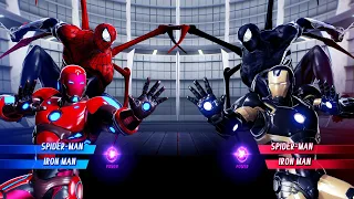 Spiderman & Iron Man vs Black Spiderman & Iron Man (Very Hard) - Marvel vs Capcom | 4K UHD Gameplay