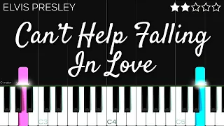 Can't Help Falling In Love - Elvis Presley | EASY Piano Tutorial